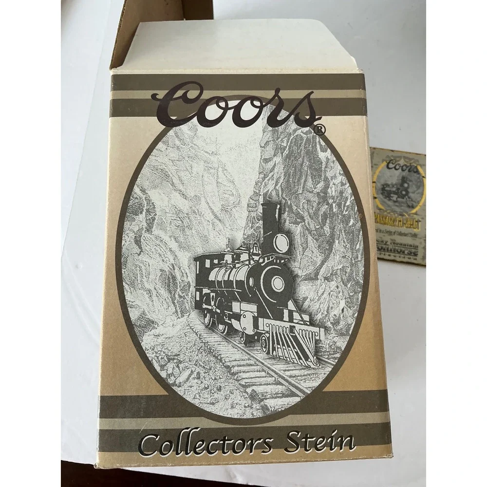 Coors Y2K Passage to Gold Beer Stein Rocky Mountain‎ Ironhorse Train 7